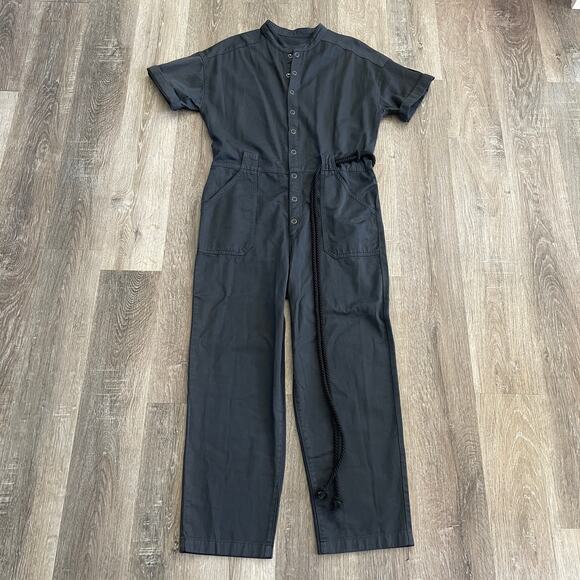NWT AG Adriano Goldschmied Emery Jumpsuit in Sulfur Black - Size: Small - Picture 2 of 13